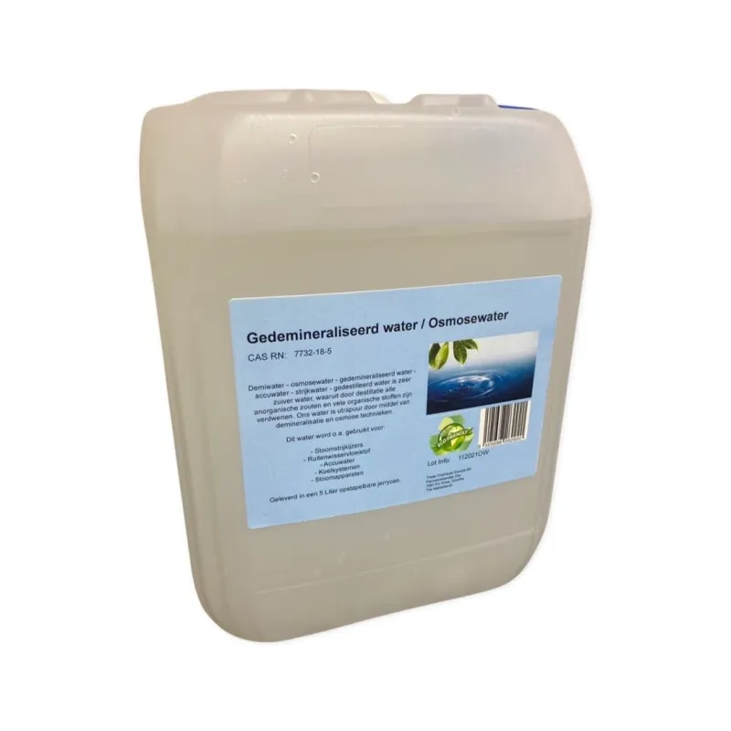 Demi water, Osmosis water, Battery water, Ironing water 5 liters