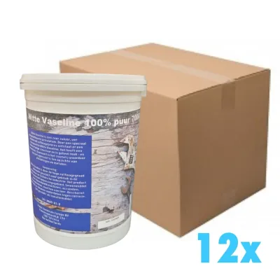 White Vaseline - Petrolatum - Best Quality - CAS: 8009-03-8 - 12x 700 gram