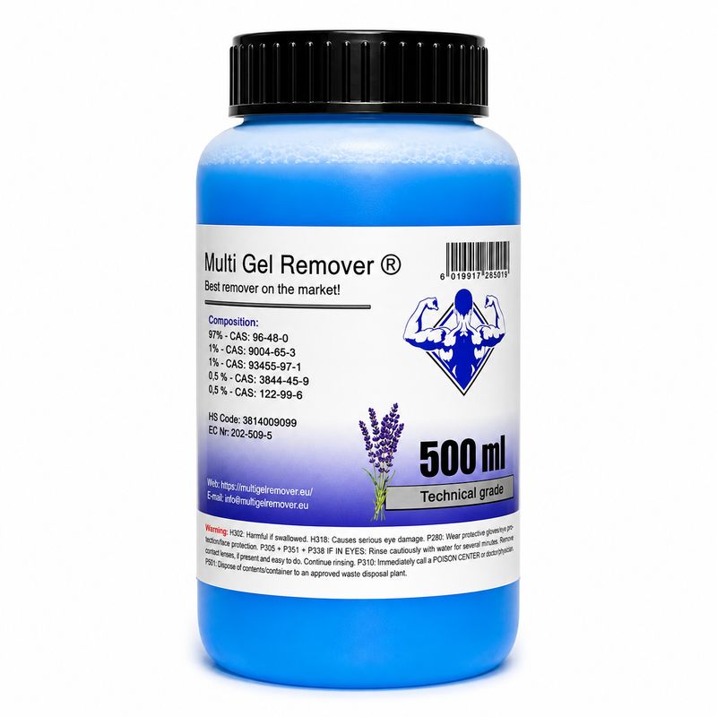 Multi Gel Remover® 500 ml Technical grade Blue Multi Gel Remover® 500 ml Technical grade Blue
