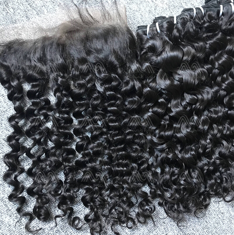 Mink Hair Italian Curly 13x4 Frontal
