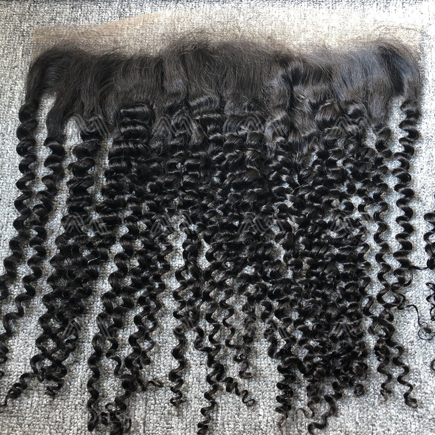 Raw Hair Kinky Curly Transparent Lace 13x4 Frontal