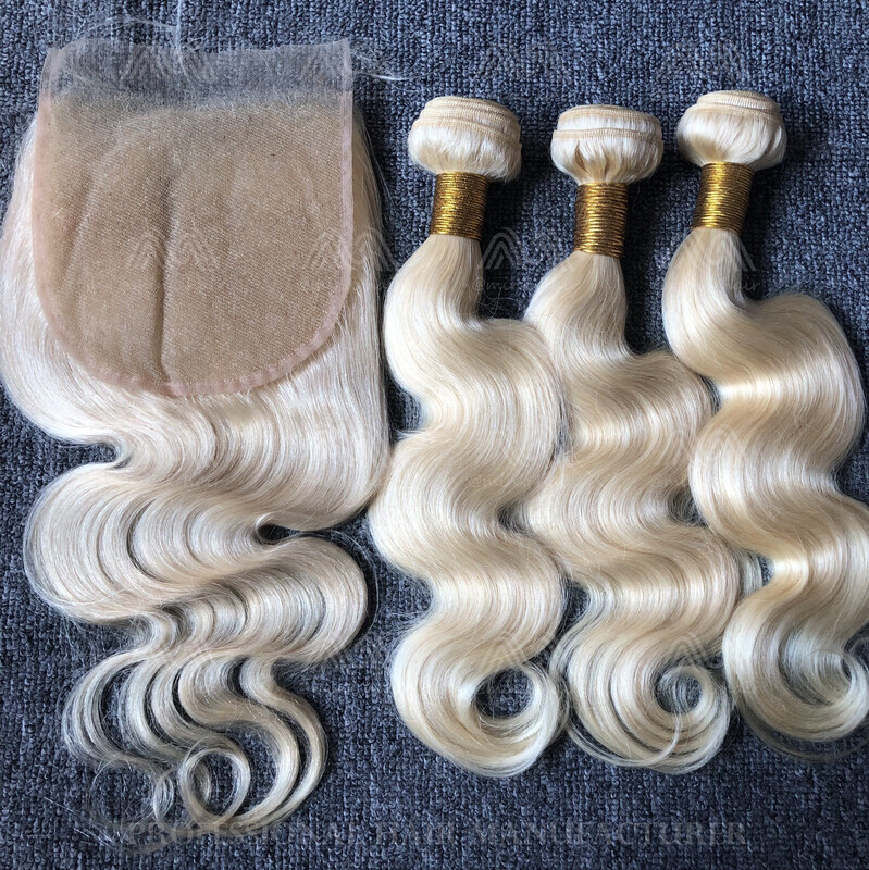 Blonde Hair Straight/body 6x6 HD Closure