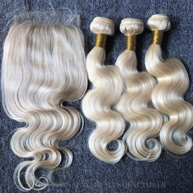 Blonde Hair Straight/body 6x6 HD Closure