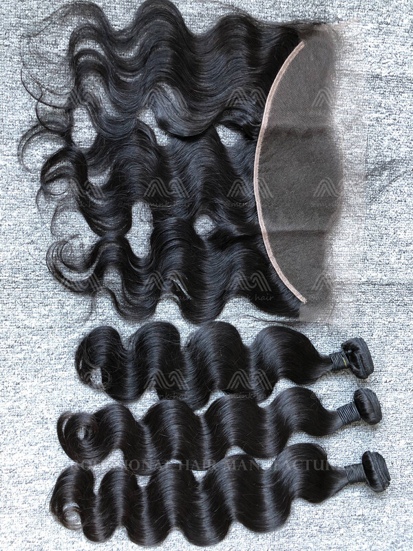 Mink Hair Body Wave 3 Bundles With 13x4 HD Frontal Deals