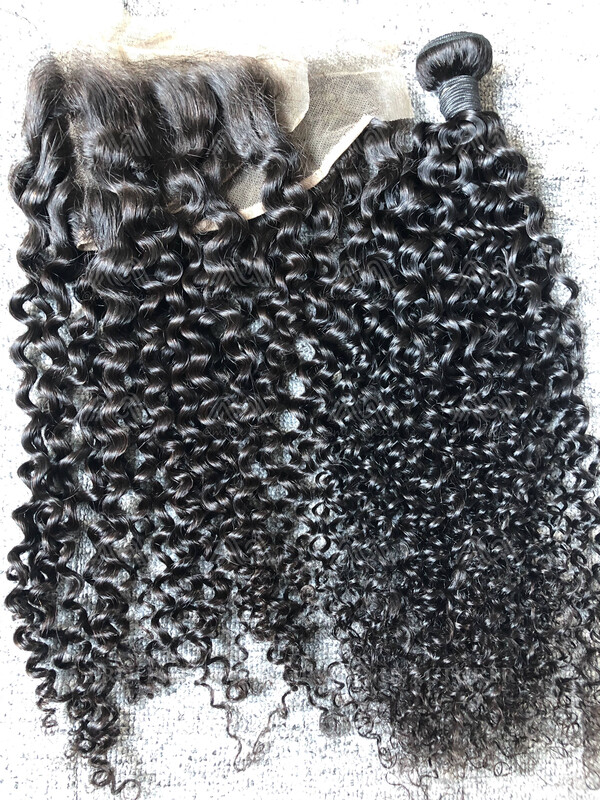 Mink Hair Jerry Curly 13x4 Frontal