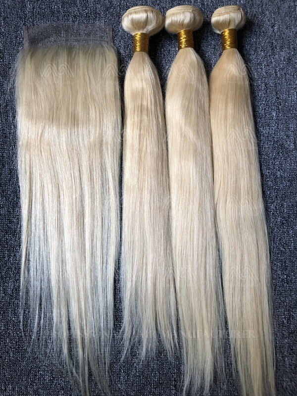 Blonde Color Straight 5x5 Closure