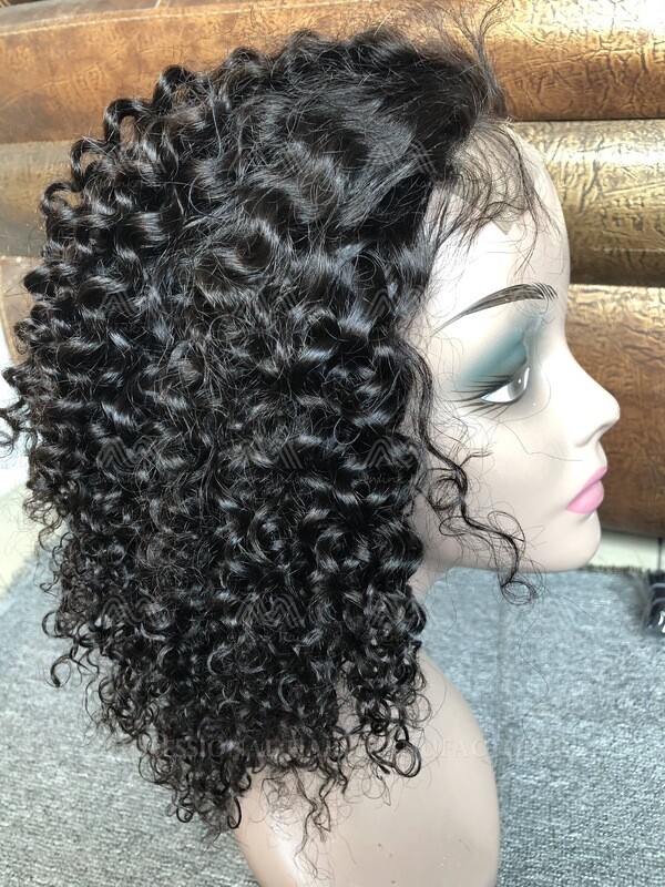 Mink Hair Jerry Curly 4x4 Closure Wig