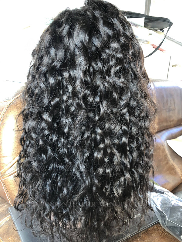 Mink Hair Water Wave 13x4 Frontal Wig