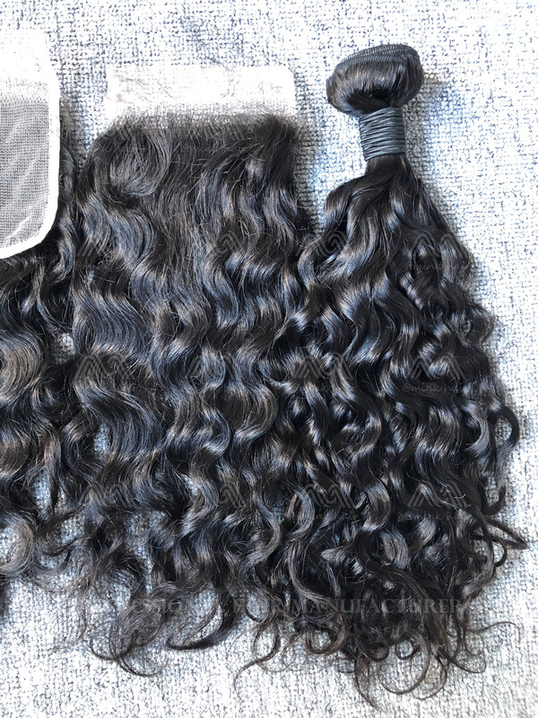 Mink Hair Water Wave 4x4 Closure