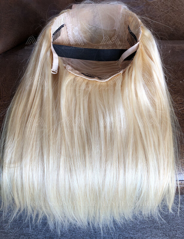 Luxury Blonde Hair Straight 4x4 Transparent Lace Closure Wig