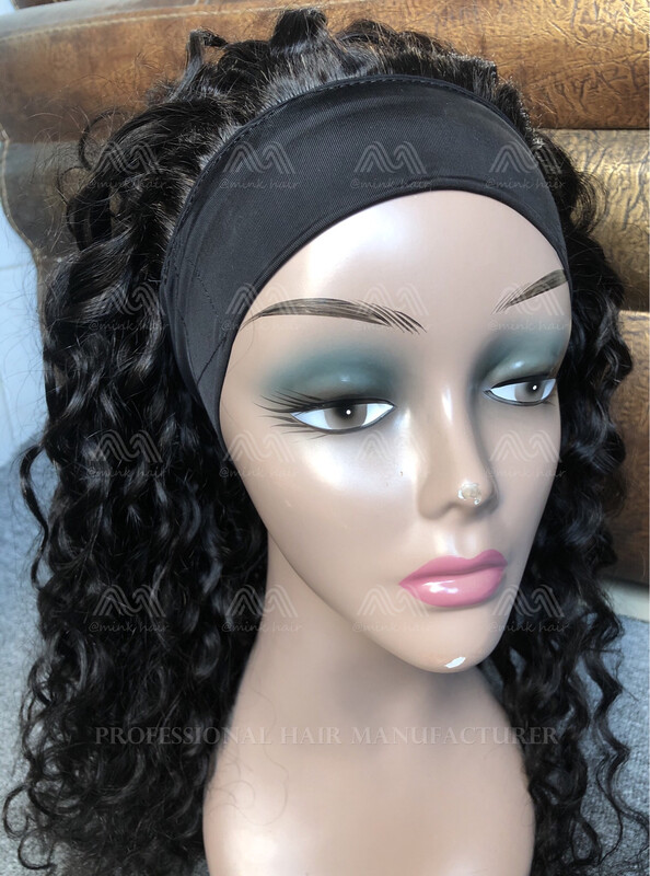 Mink Hair Head Band Wigs