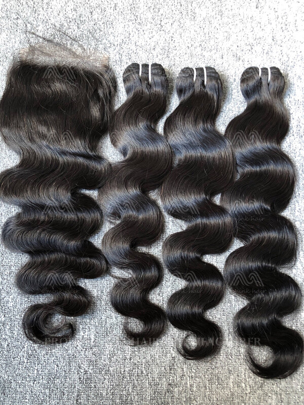 Luxury Hair Body Wave 3 Bundles With 5x5 HD Closure