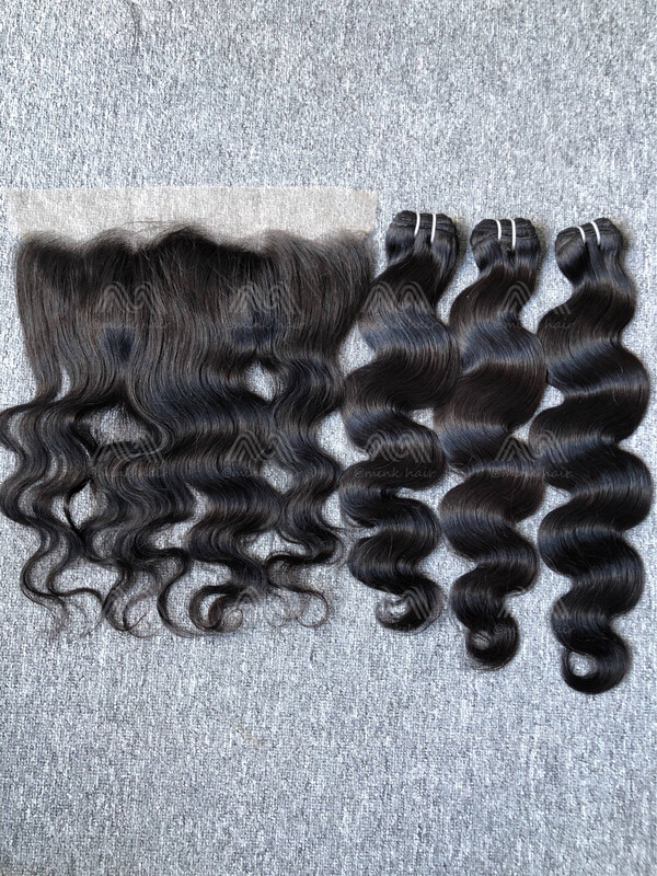Luxury Hair Body Wave 3 Bundles With TR 13x4 Frontal Deals