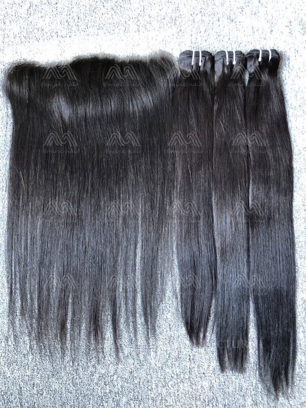 Luxury Hair Straight 3 Bundles With 13x4 HD Frontal Deals