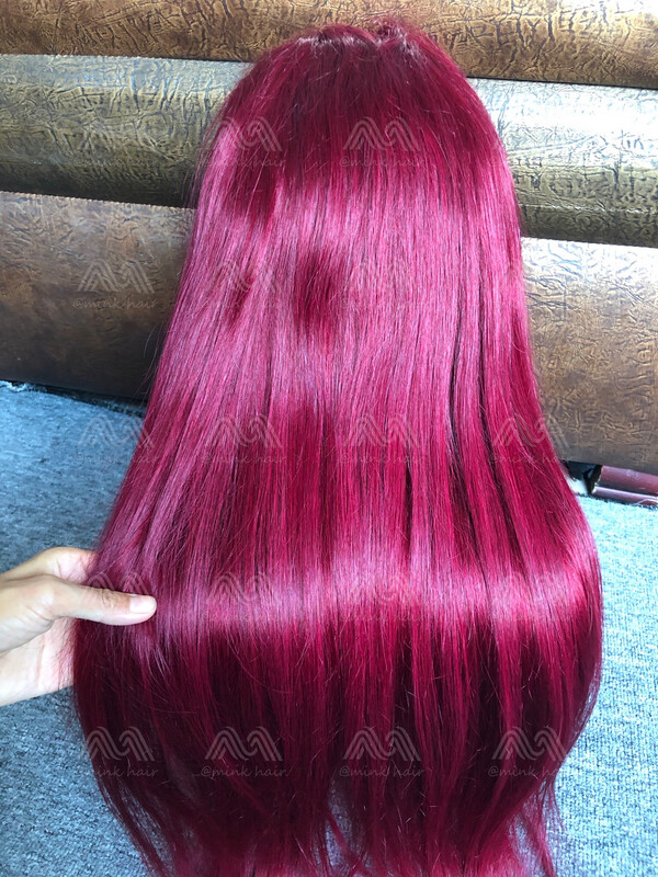 Color 99j Straight Lace Wig