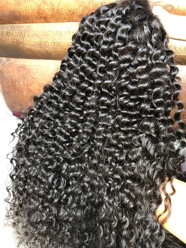 Mink Hair Deep Wave 5x5 Closure Wig