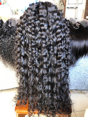 Mink Hair Italian Curly 5x5 Closure Wig