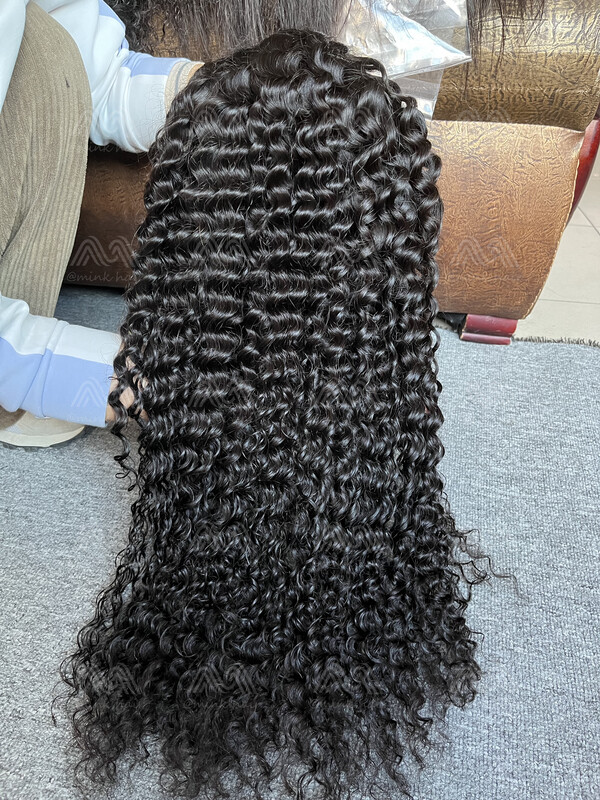 Mink Hair Deep Curly 13x6 HD Frontal Wig