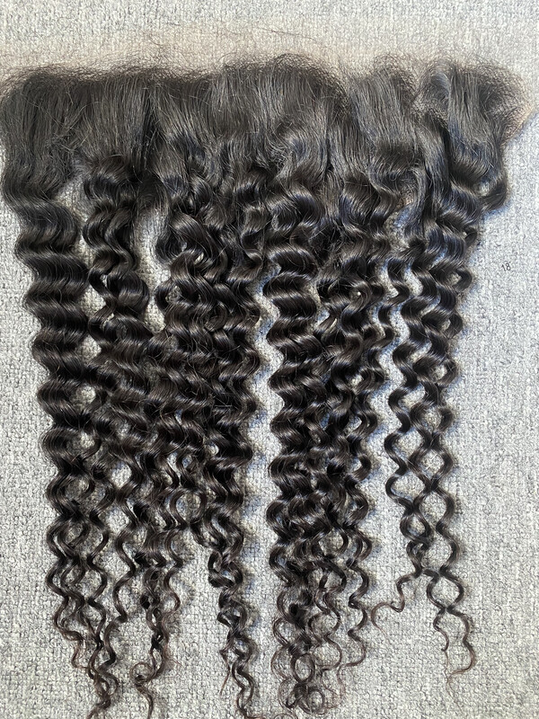 Raw Hair Italian Curly 13x4 Frontal
