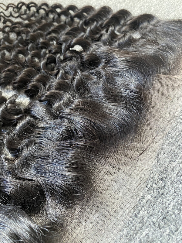 Raw Hair Italian Curly 13x4 Frontal
