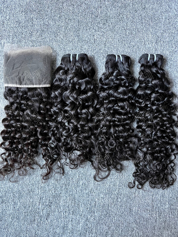 Raw Hair 3 Bundles With 13X4 HD Frontal Deals
