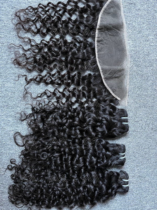 Raw Hair 3 Bundles With 13X4 HD Frontal Deals