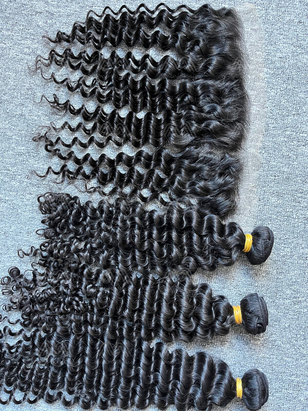 Raw Hair Deep Wave 3 Bundles With 13X4 HD Frontal Deals