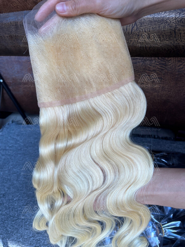 Blonde Hair Body 13X4 HD Frontal