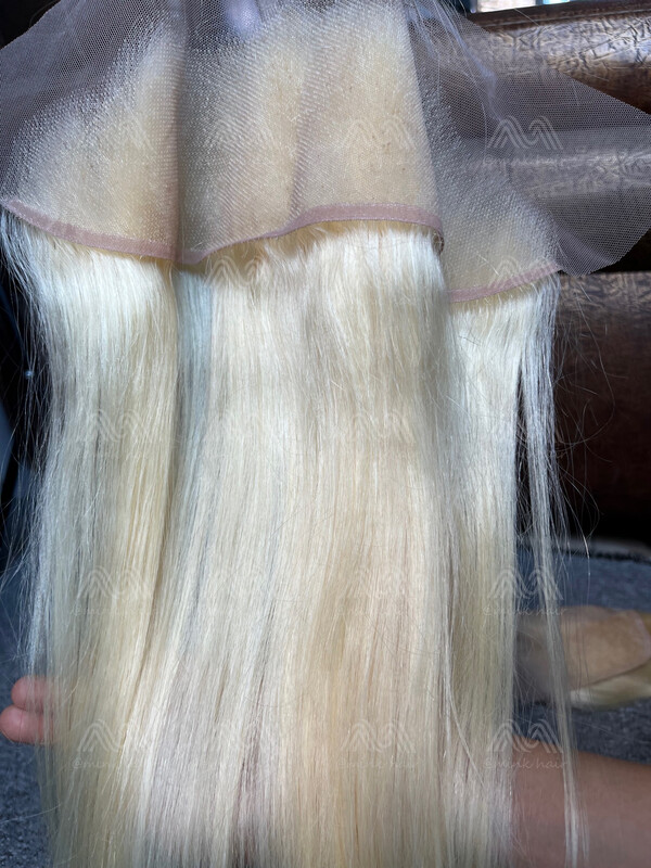 Blonde Hair Straight 13X4 HD Frontal
