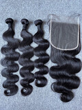 Mink Hair Body wave 3 Bundles With 7x7 HD Closure Deals