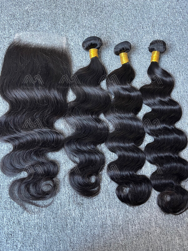 Diamond Hair Body 3 Bundles With 5X5 HD Closure Deals