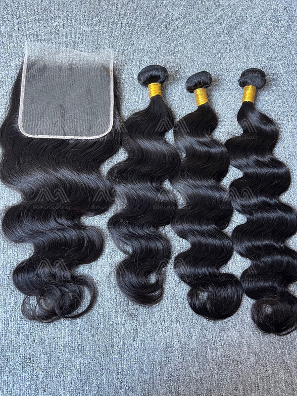 Diamond Hair Body 3 Bundles With 6X6 HD Closure Deals