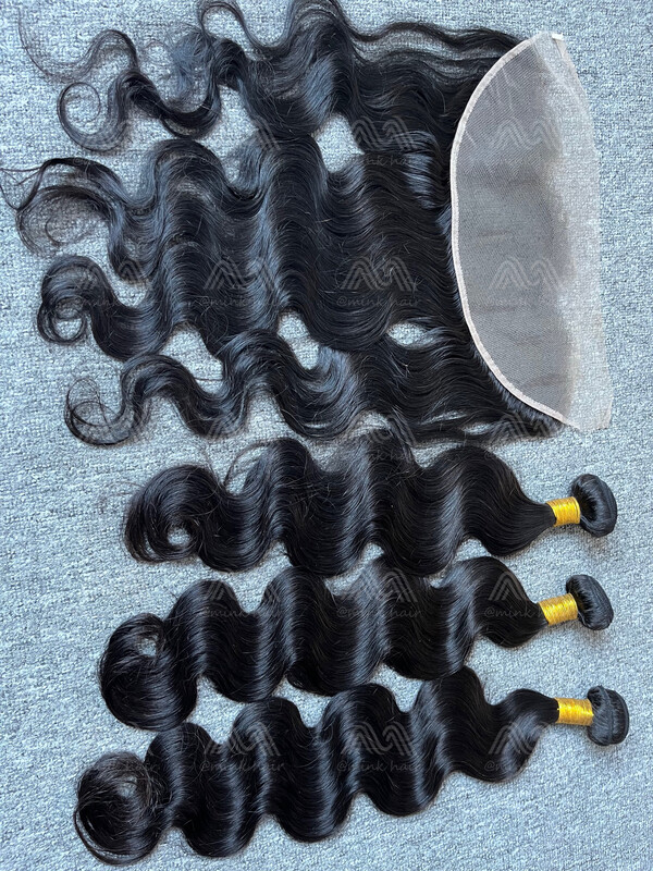 Diamond Hair Body 3 Bundles With 13X4 Frontal Deals