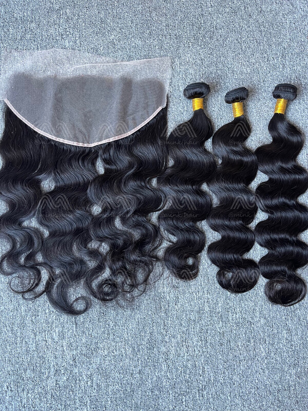 Diamond Hair Body 3 Bundles With 13X6 Frontal Deals