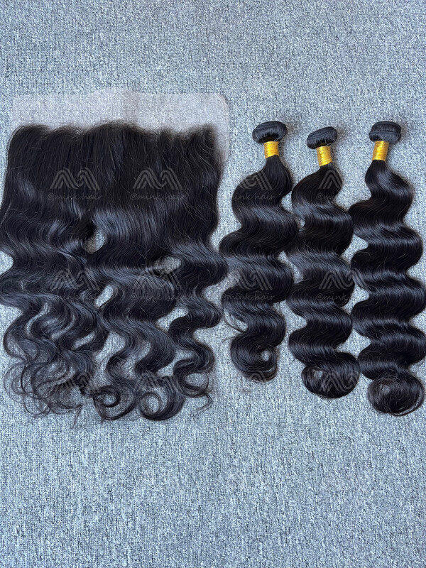 Diamond Hair Body 3 Bundles With 13X6 Frontal Deals