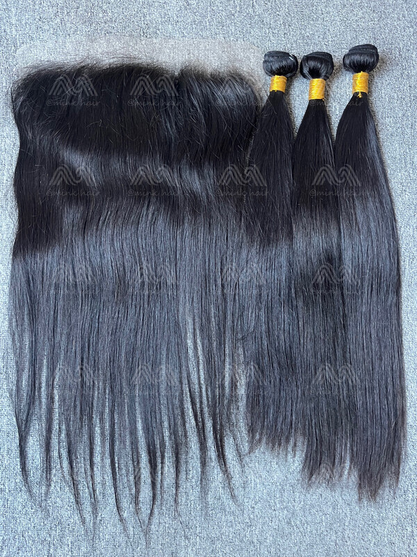 Diamond Hair Straight 3 Bundles With 13X6 HD Frontal Deals
