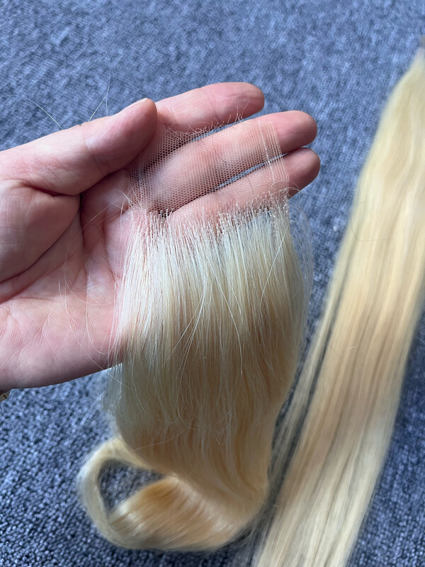 Blonde Hair Straight/ Body 2x6 HD closure