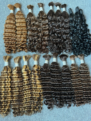 Color Bulk Hair Without Weft (100g )