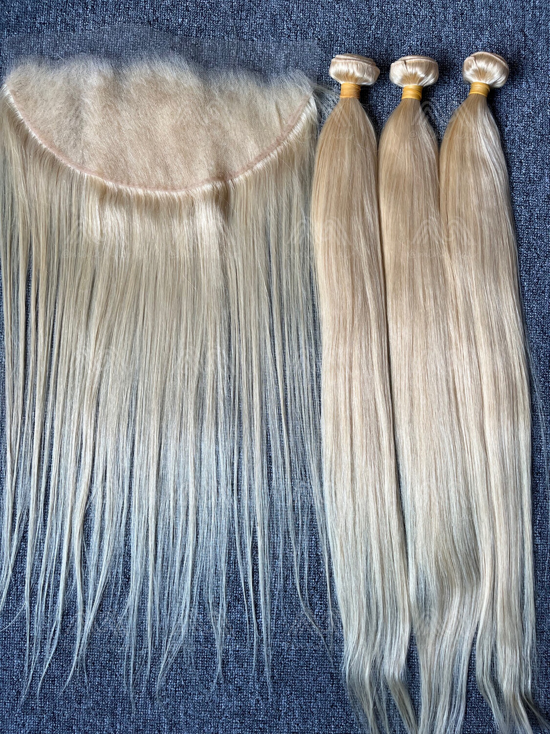 Blonde Color Straight 3 Bundles With 13x6 HD Frontal Deals