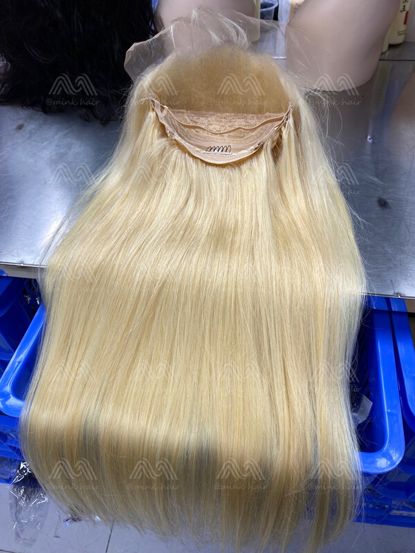 Luxury Blonde Hair Straight 13x4 Frontal Wig