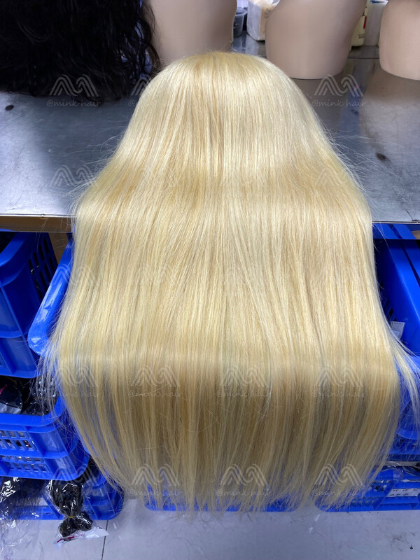 Luxury Blonde Hair Straight 13x4 Frontal Wig