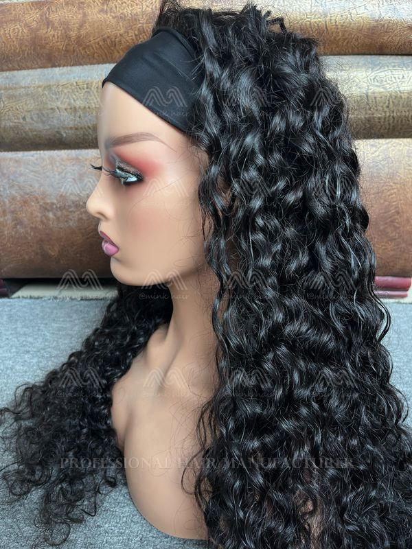 Mink Hair Head Band Wigs