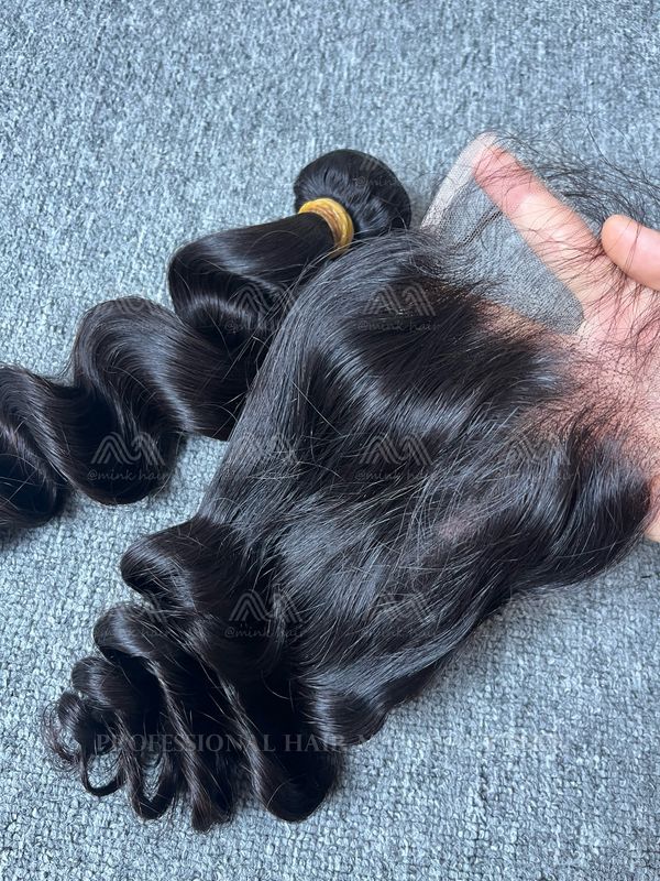 Raw Hair Loose Wave 5X5 HD Closure