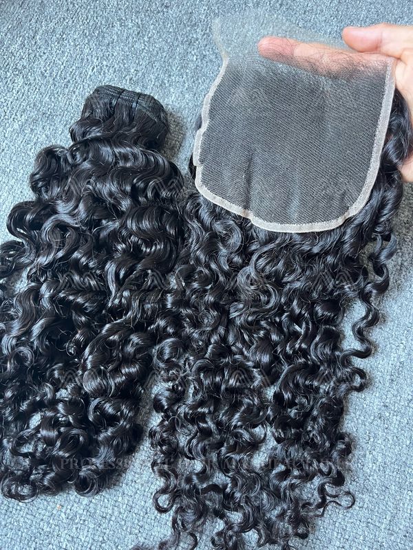 Luxury Hair Burmese Curly 5X5 HD Closure
