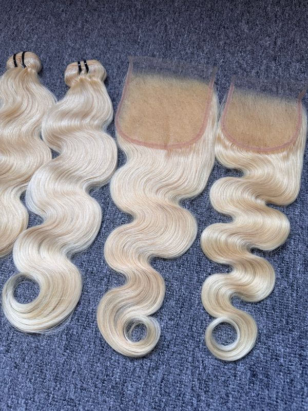Blonde Hair Straight / Body 5X5 HD Closure