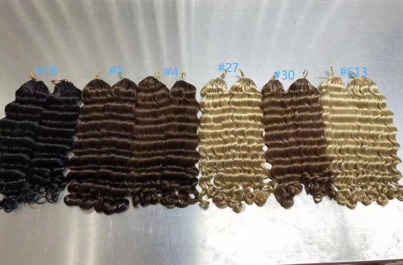 Curly Colored Crochet Hair Extensions (100 Grams With 80pcs Per Pack)