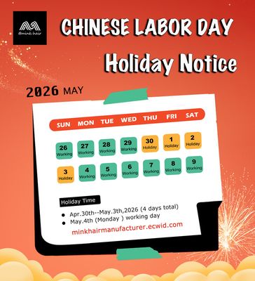 Chinese Labor Day Holiday Notice (Apr. 30th-May.3th)