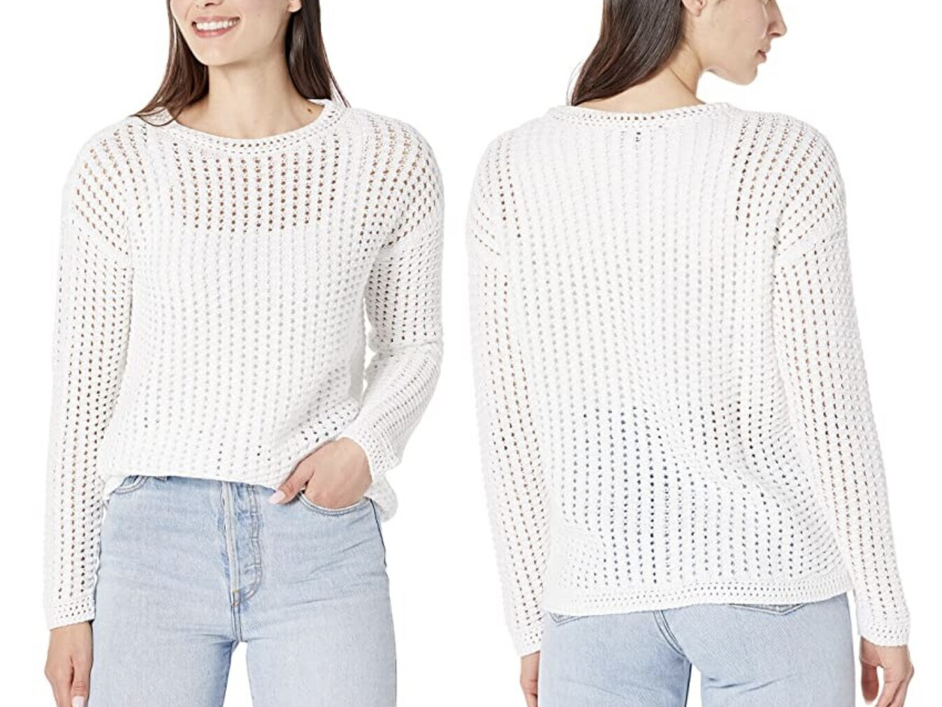 Elliott Lauren Harper Crochet Sweater, Size: S