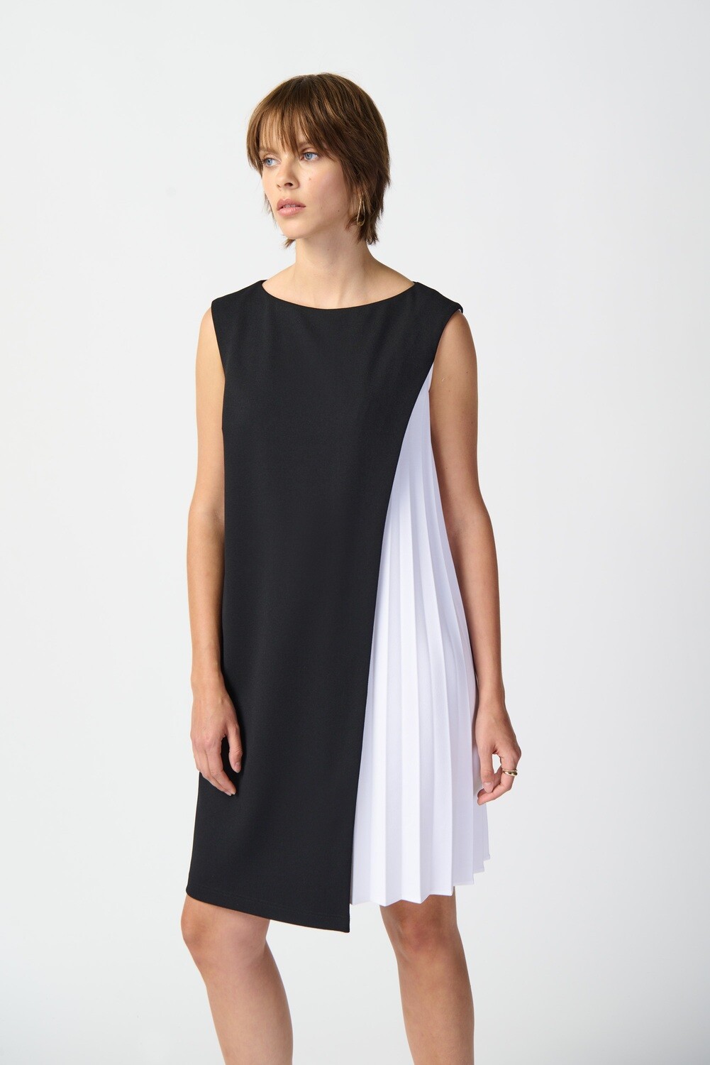 Joseph Ribkoff Colour-Block Scuba Crepe Trapeze Dress