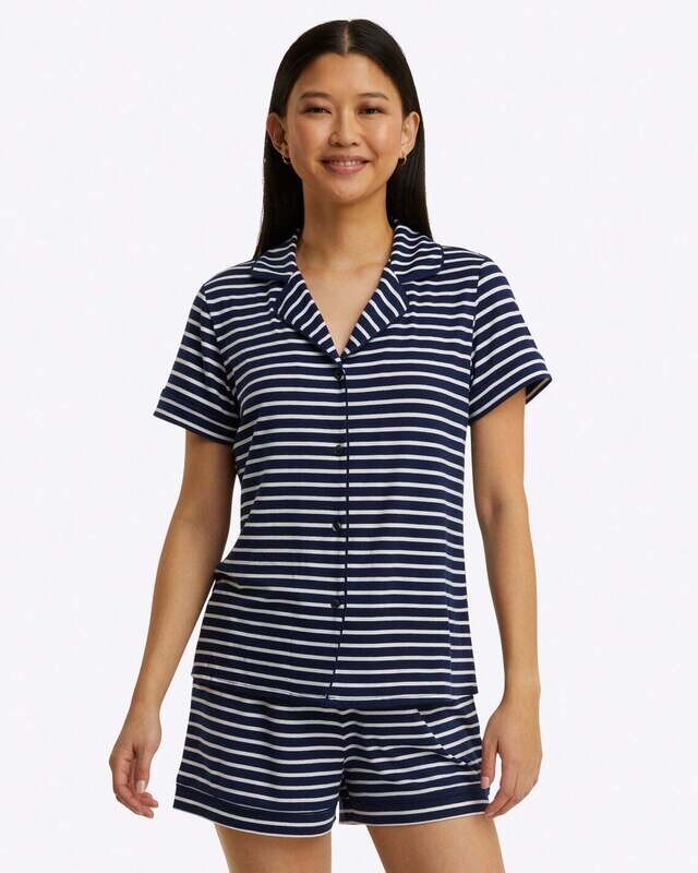 Draper James Sara Pajama Set in Nautical Stripe